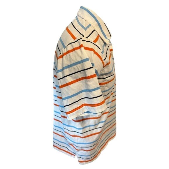 Nike Mens Large Striped Short Sleeve Polo - Picture 5 of 5